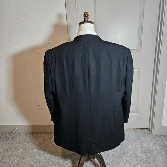 Linea Uomo 54L‎ 2PC Tuxedo Men Pants 50 x 28 Wool Black